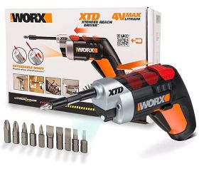 Worx WX252.2 - Atornillador 4V portapuntas extensible